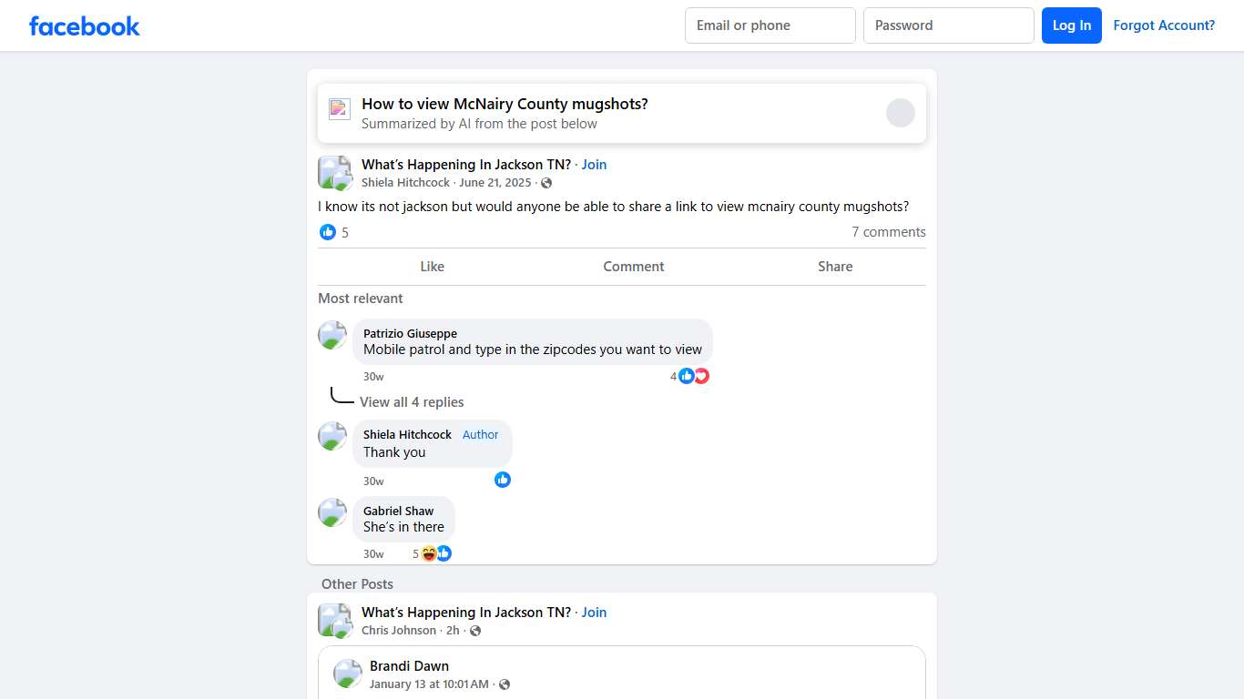 What’s Happening In Jackson TN? | I know its not jackson but would anyone be able to share a link to view mcnairy county mugshots | Facebook