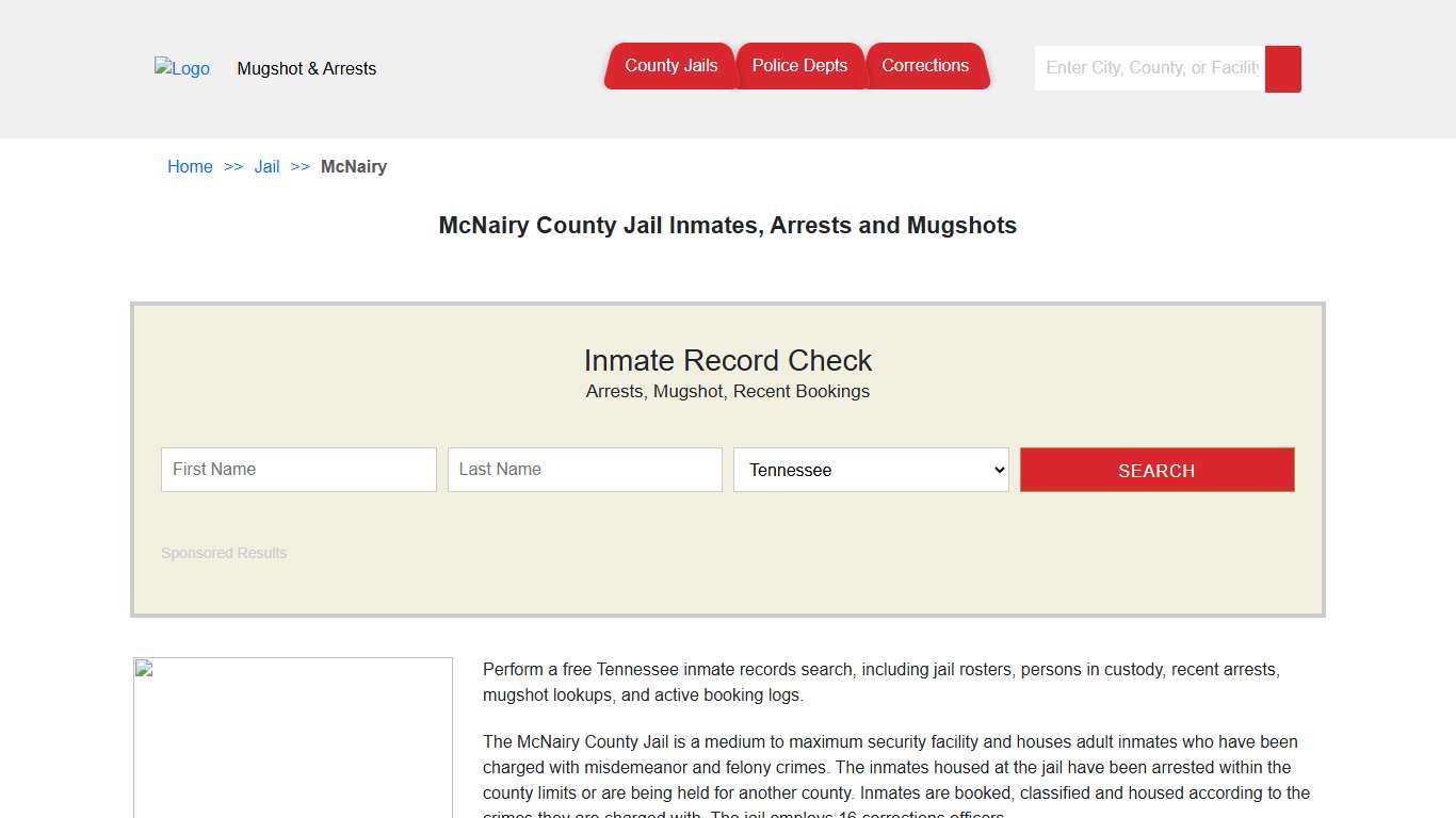 McNairy County Jail Inmates, Arrests and Mugshots | Jail Roster Search